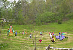 Spring outdoor tableau