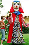 Giant puppet storytelling
