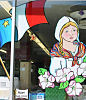 Acadian days theme window painting
